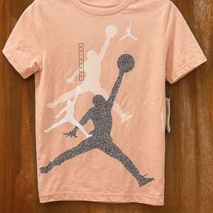 Nike Air Jordan Kids Legend Pink Jumpman Graphic T-Shirt Size M (10–12) NWT